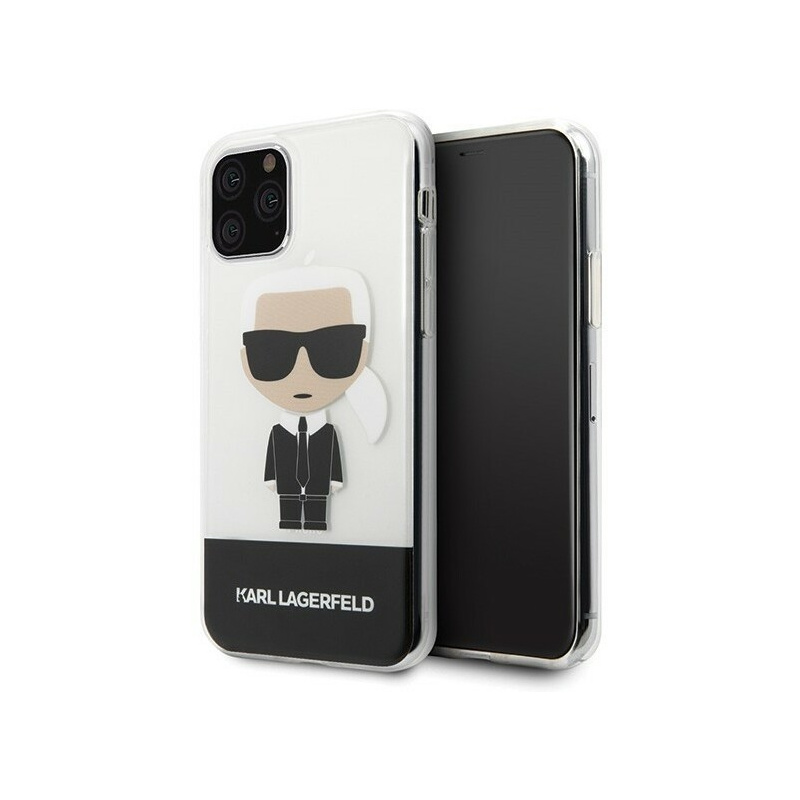Karl Lagerfeld Distributor - 3700740467923 - KLD131CL - Karl Lagerfeld KLHCN58TPUTRIC iPhone 11 Pro transparent Ikonik Karl - B2B homescreen
