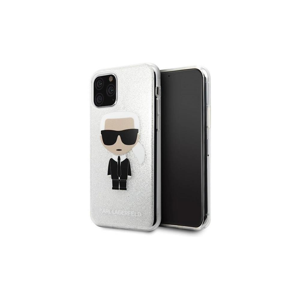 Hurtownia GSM - Karl Lagerfeld KLHCN58TPUTRIKSL iPhone 11 Pro srebrny/silver Glitter Ikonik Karl - KLD132SLV - {ean13} - Hurt