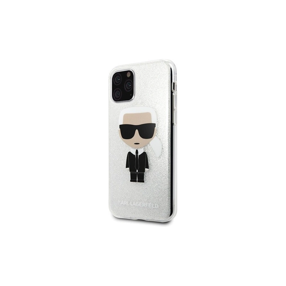 Hurtownia GSM - Karl Lagerfeld KLHCN58TPUTRIKSL iPhone 11 Pro srebrny/silver Glitter Ikonik Karl - KLD132SLV - {ean13} - Hurt