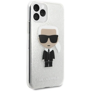 Hurtownia GSM - Karl Lagerfeld KLHCN58TPUTRIKSL iPhone 11 Pro srebrny/silver Glitter Ikonik Karl - KLD132SLV - {ean13} - Hurt