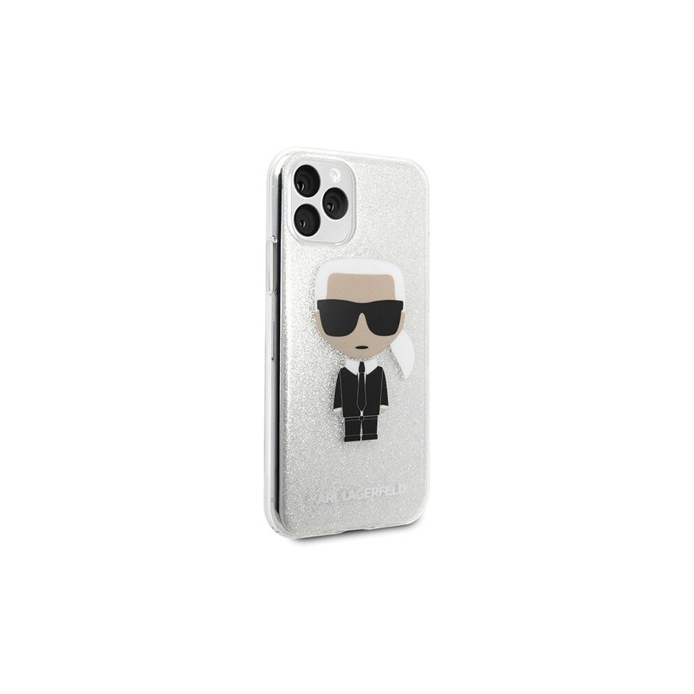 Wholesale Karl Lagerfeld KLHCN58TPUTRIKSL iPhone 11 Pro silver Glitter Ikonik Karl - KLD132SLV - {ean13} - Hurt