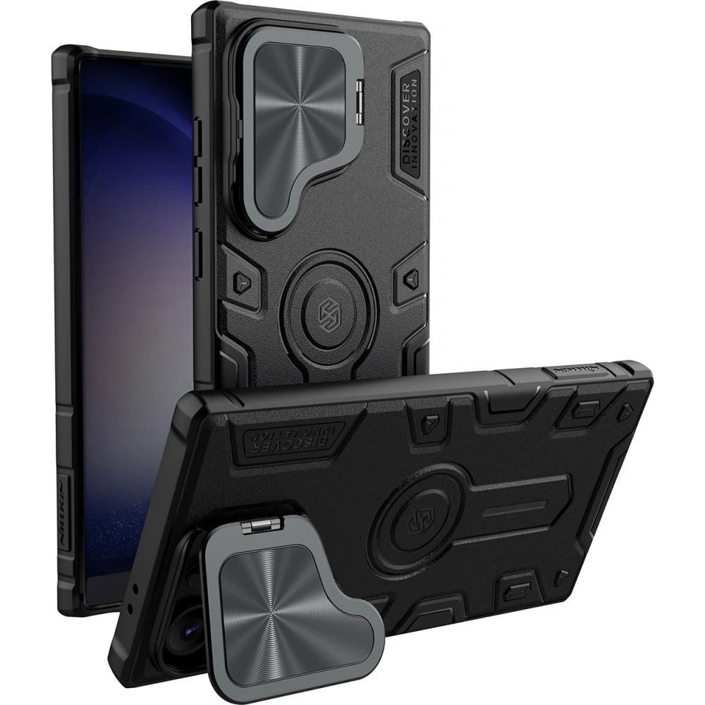 Hurtownia GSM - Etui Nillkin CamShield Armor Prop Case Samsung Galaxy S24 Ultra negre - NLK1537 - {ean13} - Hurt