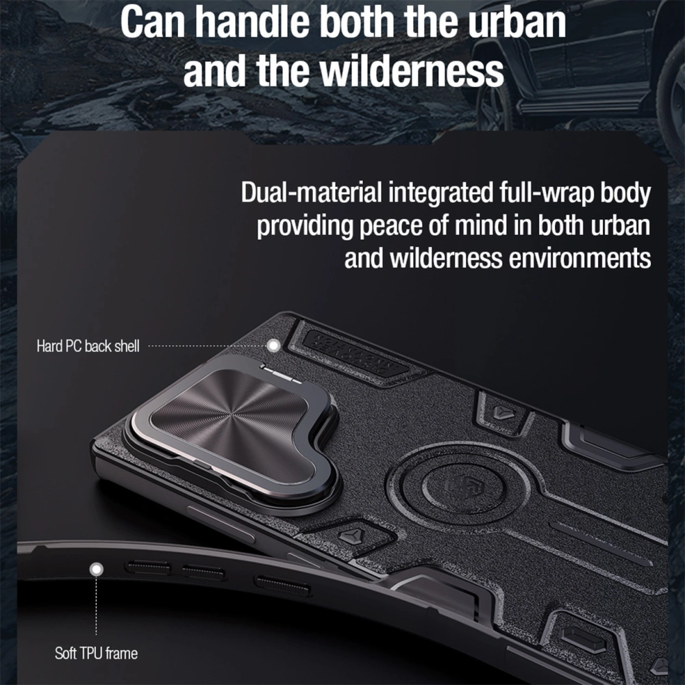 Hurtownia GSM - Etui Nillkin CamShield Armor Prop Case Samsung Galaxy S24 Ultra negre - NLK1537 - {ean13} - Hurt