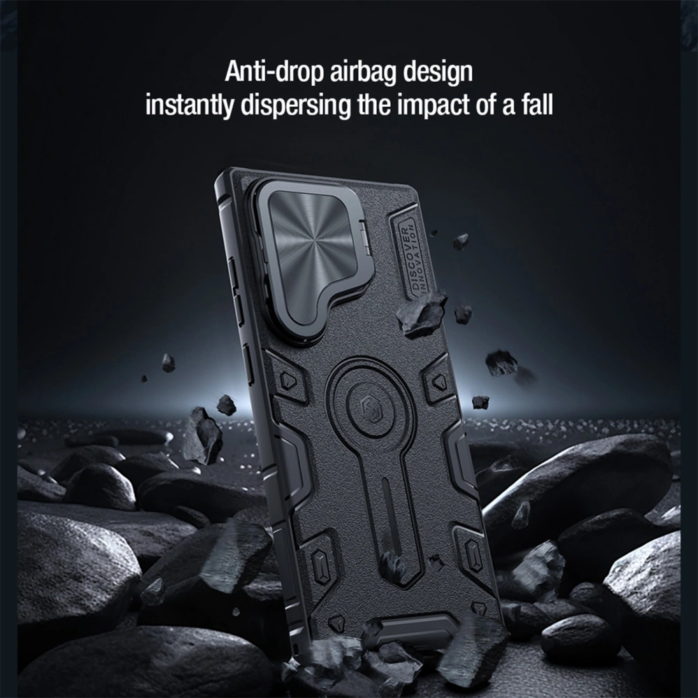 Hurtownia GSM - Etui Nillkin CamShield Armor Prop Case Samsung Galaxy S24 Ultra fekete - NLK1537 - {ean13} - Hurt
