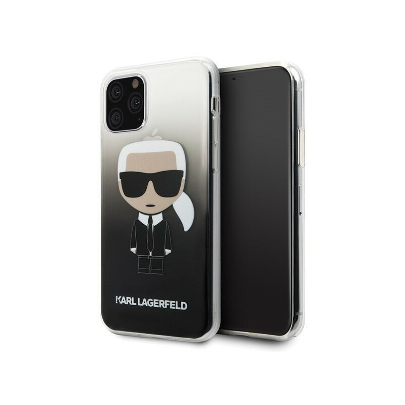 Karl Lagerfeld Distributor - 3700740467329 - KLD133BLK - Karl Lagerfeld KLHCN58TRDFKBK iPhone 11 Pro black Gradient Ikonik Karl - B2B homescreen