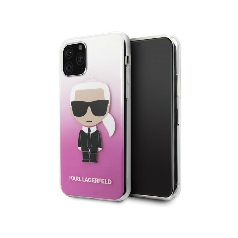 Karl Lagerfeld Distributor - 3700740467299 - KLD134PNK - Karl Lagerfeld KLHCN58TRDFKPI iPhone 11 Pro pink Gradient Ikonik Karl - B2B homescreen