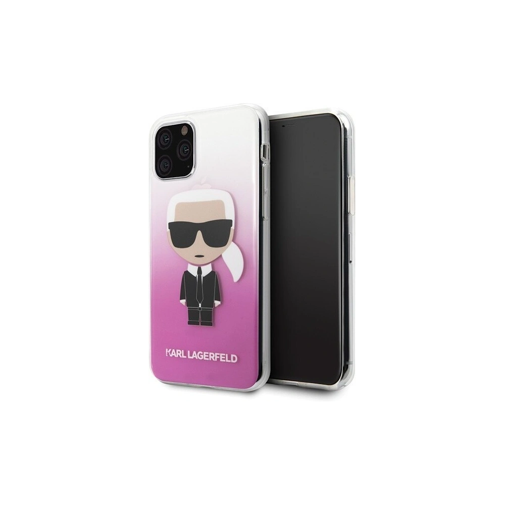 Hurtownia GSM - Karl Lagerfeld KLHCN58TRDFKPI iPhone 11 Pro różowy/pink Gradient Ikonik Karl - KLD134PNK - {ean13} - Hurt