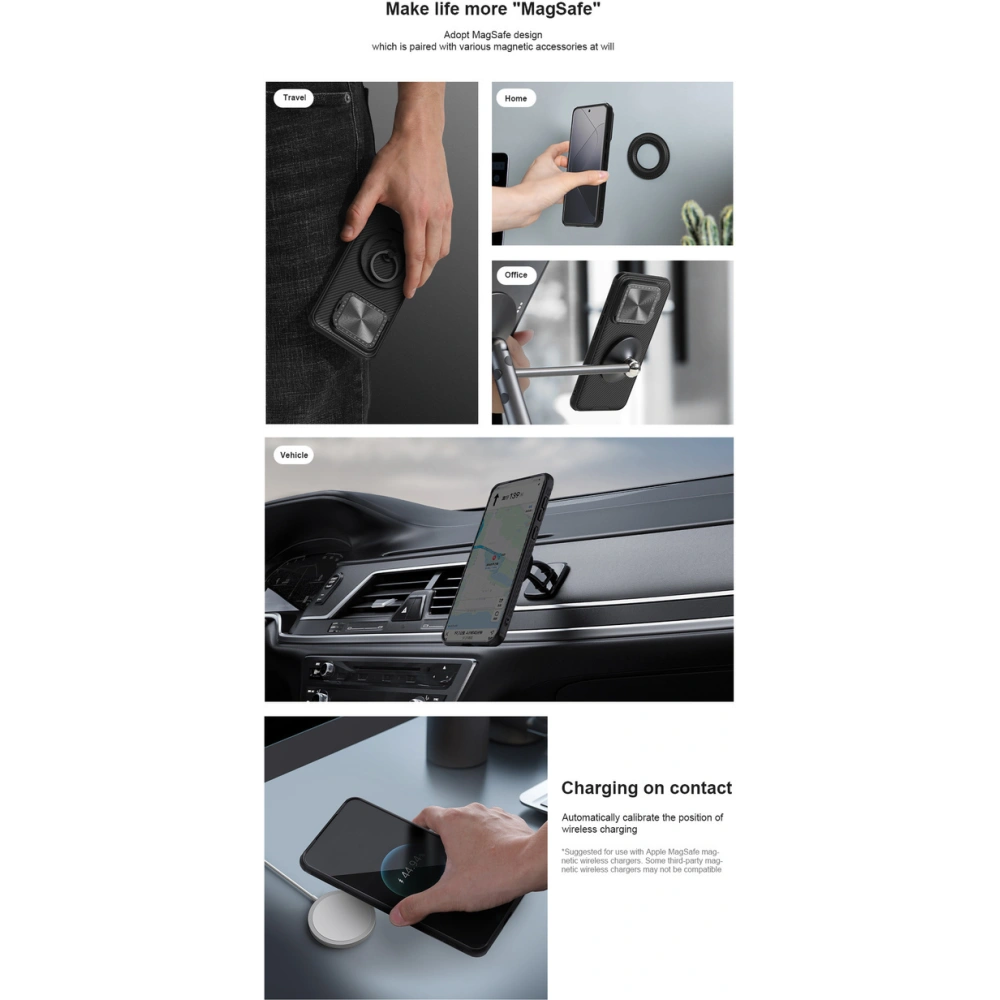 Hurtownia GSM - Case Nillkin CamShield Prop Magnetic Case Xiaomi 14 Pro schwarz - NLK1543 - {ean13} - Hurt
