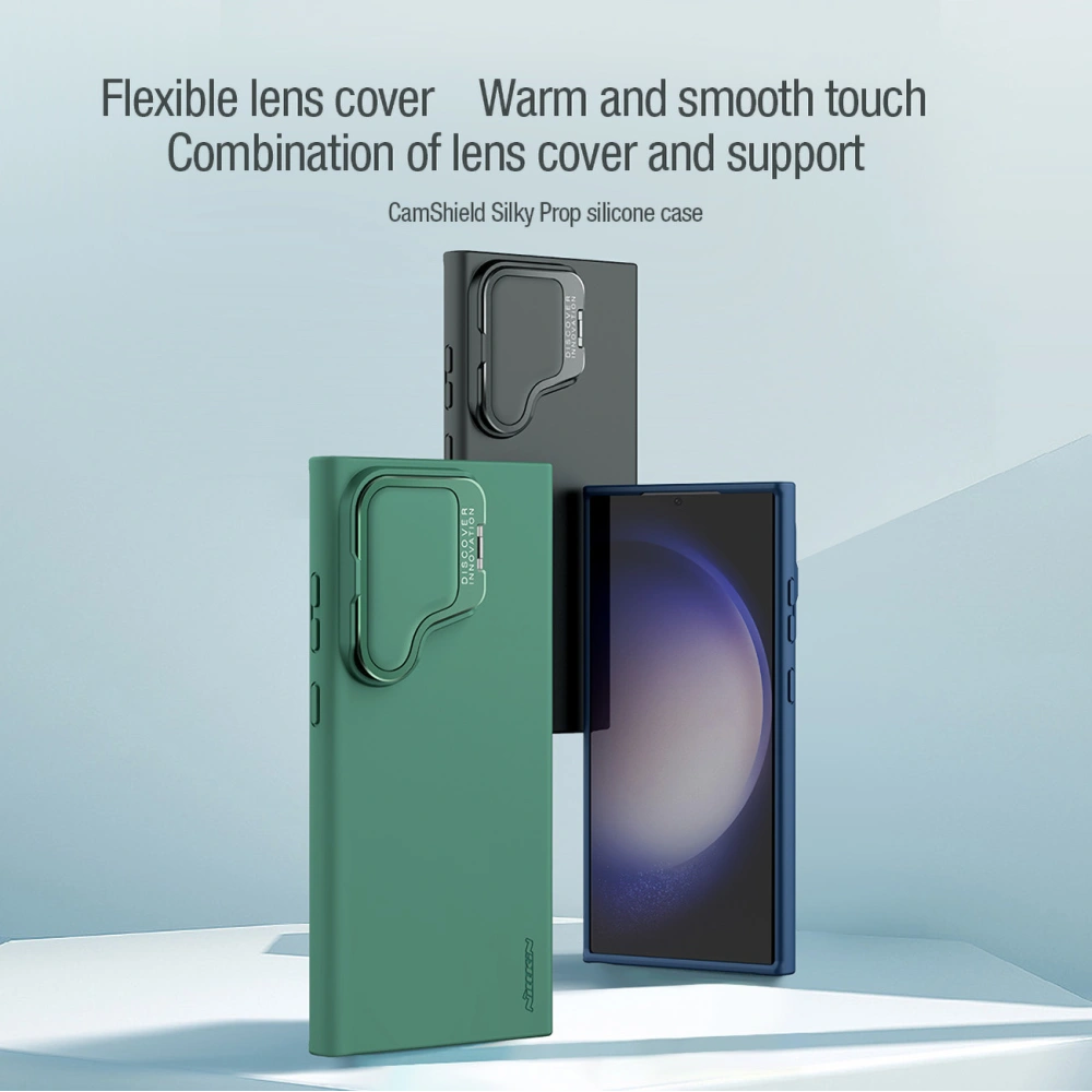 Hurtownia GSM - Etui Nillkin CamShield Silky Prop szilikon tok Samsung Galaxy S24 Ultra fekete - NLK1544 - {ean13} - Hurt