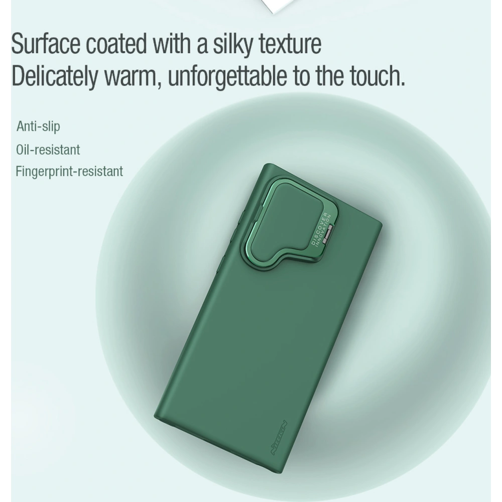Hurtownia GSM - Etui Nillkin CamShield Silky Prop szilikon tok Samsung Galaxy S24 Ultra fekete - NLK1544 - {ean13} - Hurt