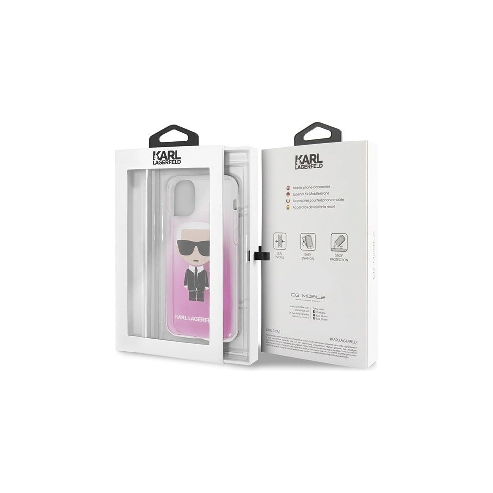 Hurtownia GSM - Karl Lagerfeld KLHCN58TRDFKPI iPhone 11 Pro różowy/pink Gradient Ikonik Karl - KLD134PNK - {ean13} - Hurt
