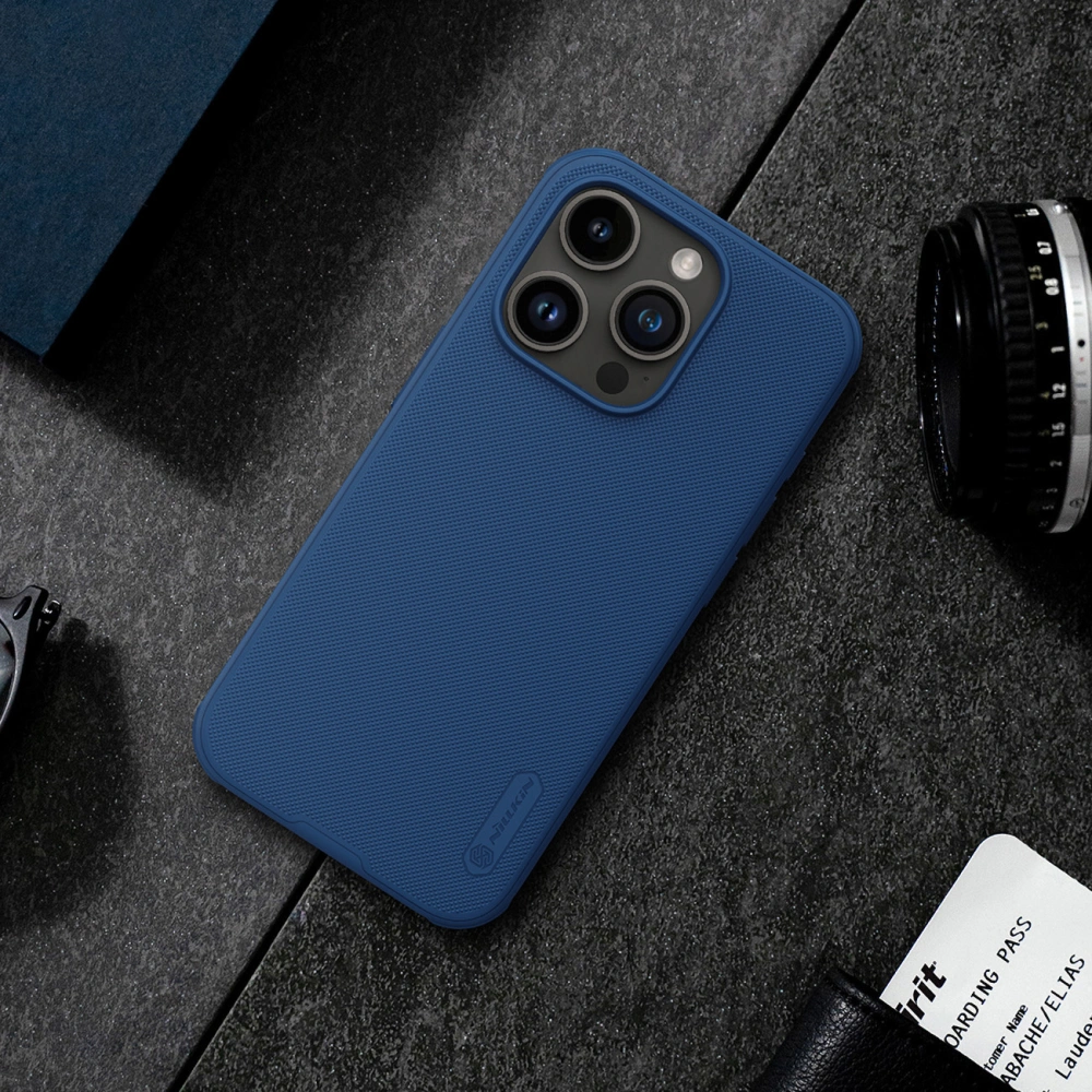 Hurtownia GSM - Case Nillkin Super Frosted Shield Pro Magnetic Case Apple iPhone 15 Pro Max blaue - NLK1545 - {ean13} - Hurt