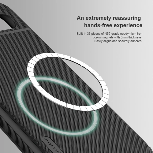 Etui Nillkin Super Frosted Shield Pro Magnetic Case Google Pixel 8A czarne