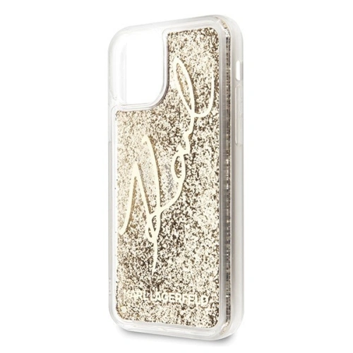 Karl Lagerfeld KLHCN58TRKSGO iPhone 11 Pro złoty/gold Glitter Signature