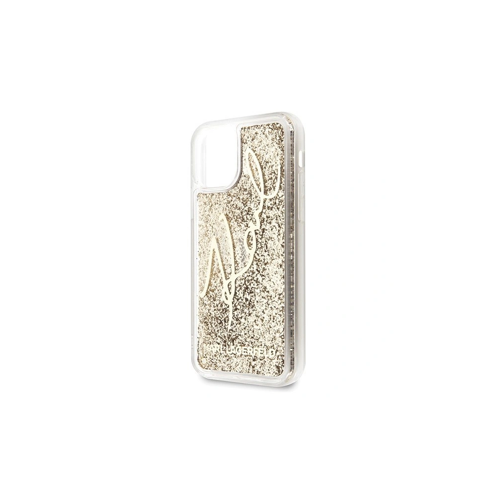 Hurtownia GSM - Karl Lagerfeld KLHCN58TRKSGO iPhone 11 Pro złoty/gold Glitter Signature - KLD135GLD - {ean13} - Hurt