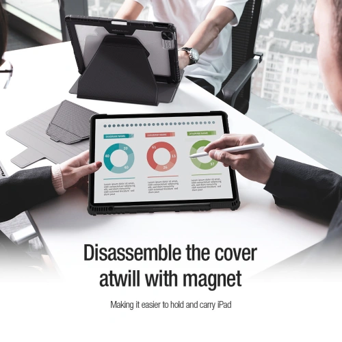 Etui Nillkin Bumper SnapSafe Apple iPad Pro 12.9 2020/2021/2022 (4., 5. i 6. generacji) niebieskie