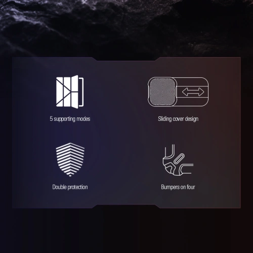 Etui Nillkin Bumper Leather Case Pro Samsung Galaxy Tab S9 FE+ Plus czarne