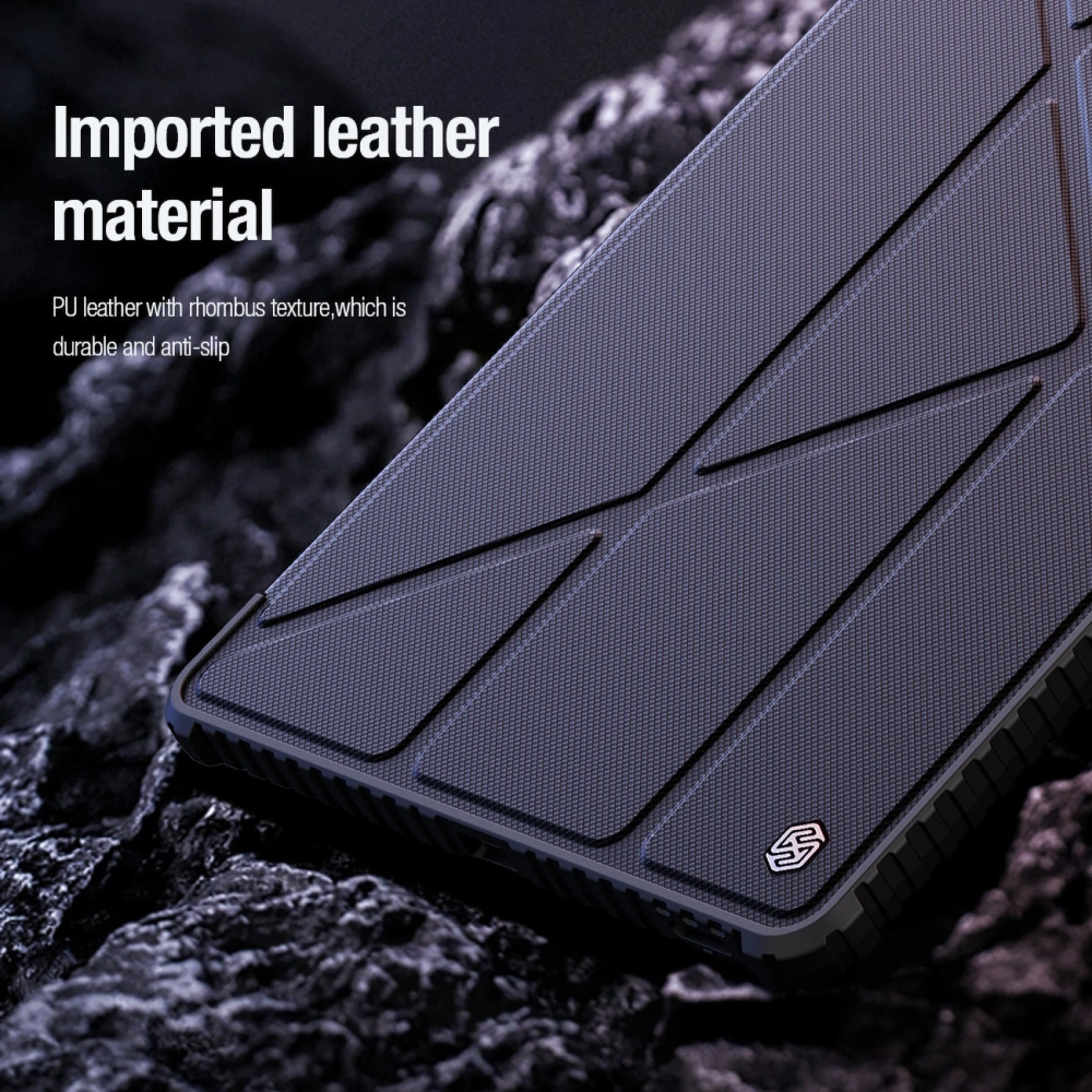 Hurtownia GSM - Etui Nillkin Bumper Leather Case Pro Samsung Galaxy Tab S9 FE+ Plus černé - NLK1549 - {ean13} - Hurt