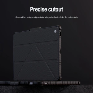 Hurtownia GSM - Etui Nillkin Bumper Leather Case Pro Samsung Galaxy Tab S9 FE+ Plus czarne - NLK1549 - {ean13} - Hurt