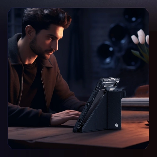 Etui Nillkin Bumper Leather Case Pro Samsung Galaxy Tab S9 czarne