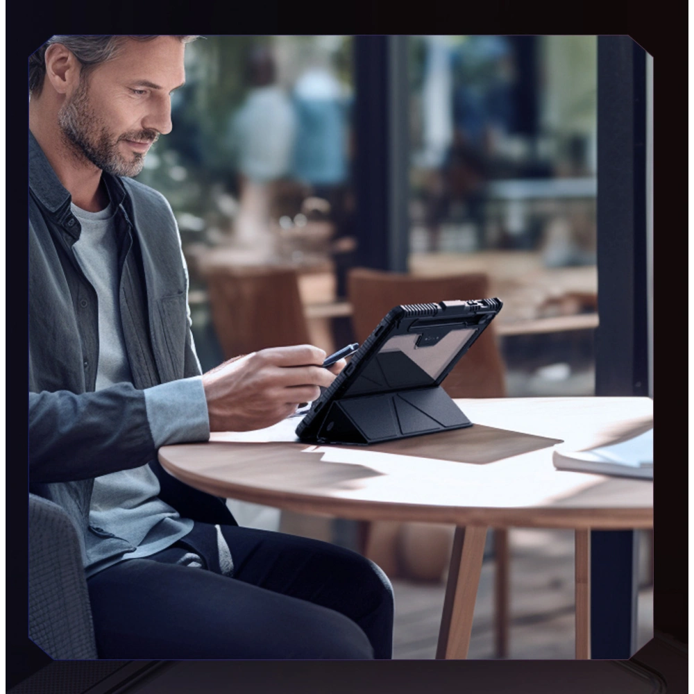 Hurtownia GSM - Etui Nillkin Bumper Leather Case Pro Samsung Galaxy Tab S9 černé - NLK1550 - {ean13} - Hurt