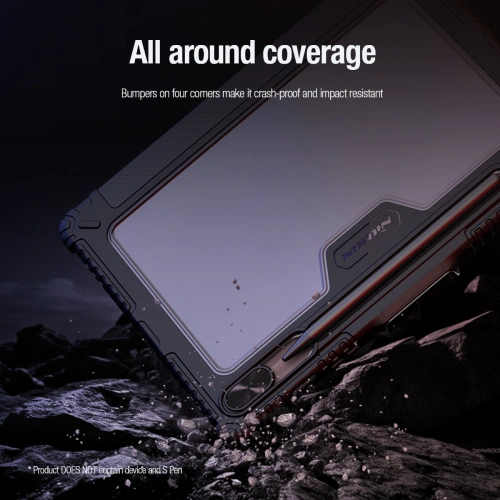 Etui Nillkin Bumper Leather Case Pro Samsung Galaxy Tab S9 czarne