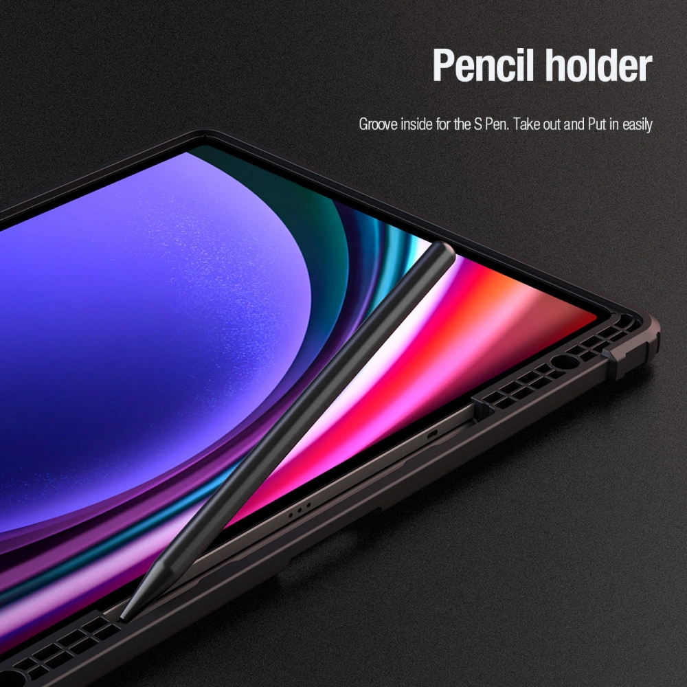 Hurtownia GSM - Etui Nillkin Bumper Leather Case Pro Samsung Galaxy Tab S9+ Plus černé - NLK1551 - {ean13} - Hurt