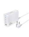 Încărcătorul de rețea Dudao A228EU GaN 1xUSB-A, 4xUSB-C PD 228W alb