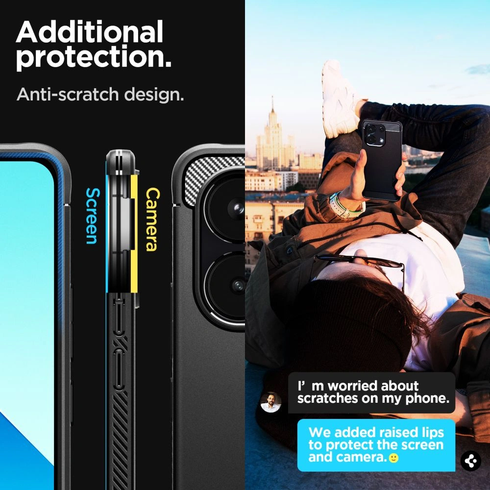 Hurtownia GSM - Case Spigen Rugged Armor Xiaomi Redmi Note 13 4G Mattschwarz - SPN3384 - {ean13} - Hurt