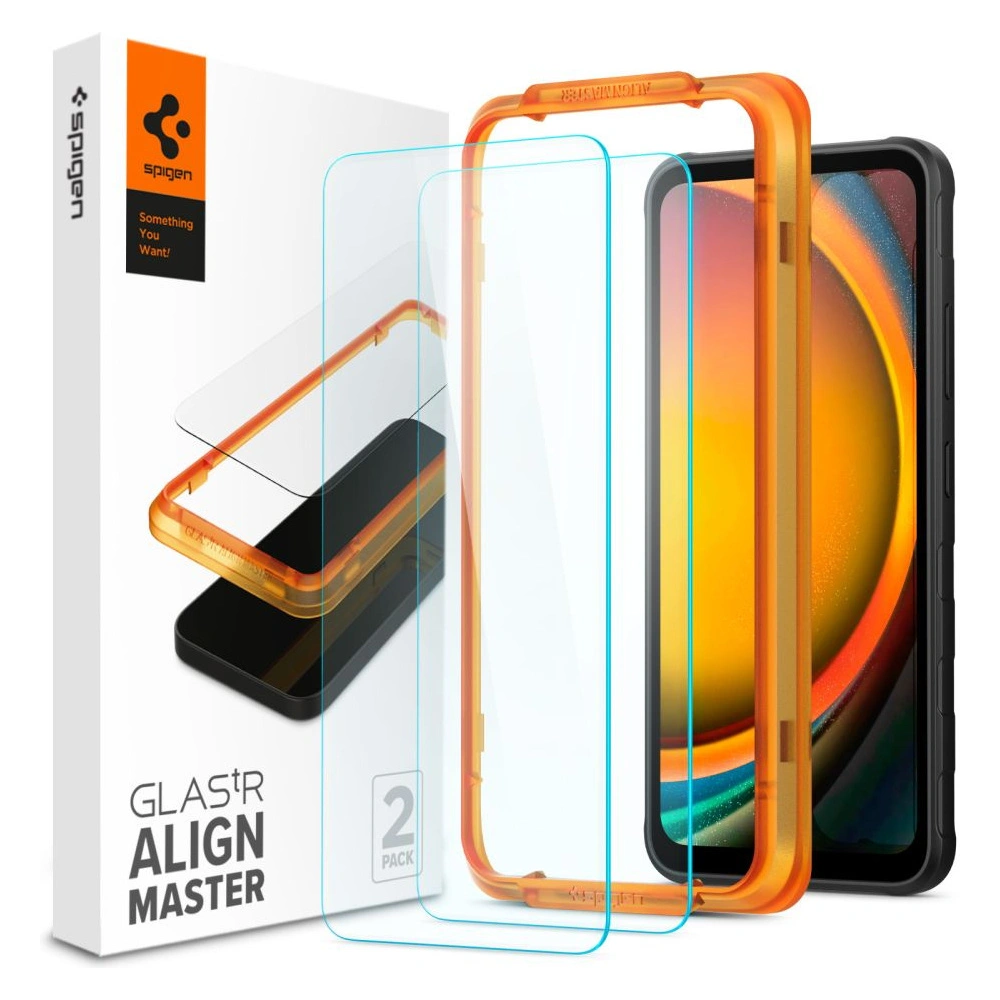 Hurtownia GSM - Gehärtetes Glas Spigen GLAS.tR AlignMaster Samsung Galaxy Xcover 7 Clear [2 PACK] - SPN3385 - {ean13} - Hurt
