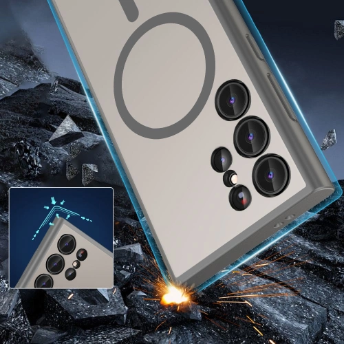 Etui Tech-Protect MagMat MagSafe Samsung Galaxy S24 Ultra Matte Titanium