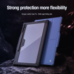 Hurtownia GSM - Etui Nillkin Bumper Leather Case Pro Samsung Galaxy Tab S9 Ultra / S10 Ultra fekete - NLK1552 - {ean13} - Hurt