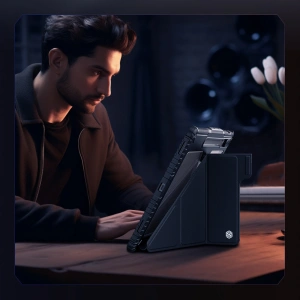 Hurtownia GSM - Etui Nillkin Bumper Leather Case Pro Samsung Galaxy Tab S9 Ultra / S10 Ultra fekete - NLK1552 - {ean13} - Hurt