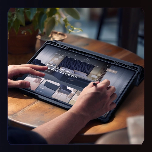 Etui Nillkin Bumper Leather Case Pro Samsung Galaxy Tab S9 Ultra / S10 Ultra czarne