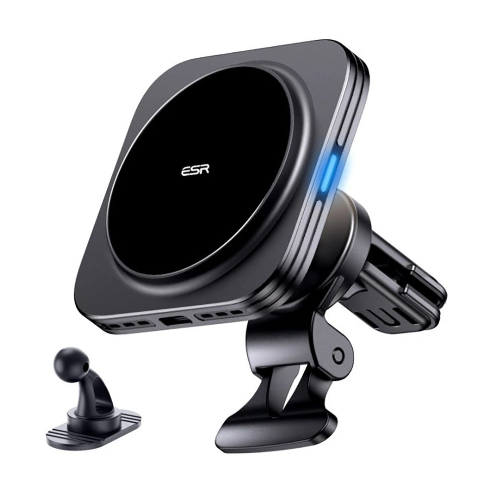 Hurtownia GSM - Auto-Halterung für Armaturenbrett / Lüftungsgitter ESR Halolock QI2 mit 15W induktiver Ladestation Schwarz - ESR764 - {ean13} - Hurt