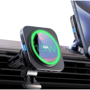 Hurtownia GSM - Uchop na palubě / mřížku ESR Halolock QI2 s indukční nabíječkou 15W Černý - ESR764 - {ean13} - Hurt
