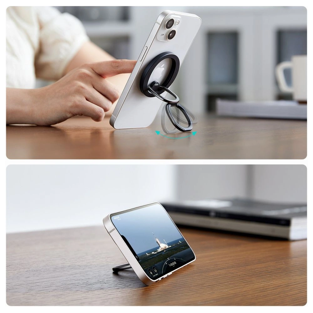 Hurtownia GSM - Următorul pe deget ESR Halolock MagSafe Phone Ring Stand Negru - ESR765 - {ean13} - Hurt