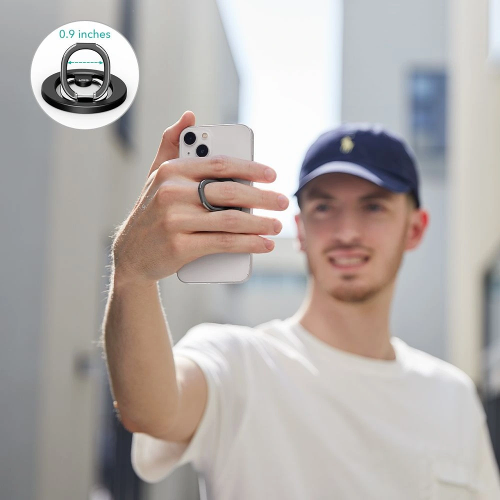 Hurtownia GSM - Următorul pe deget ESR Halolock MagSafe Phone Ring Stand Negru - ESR765 - {ean13} - Hurt