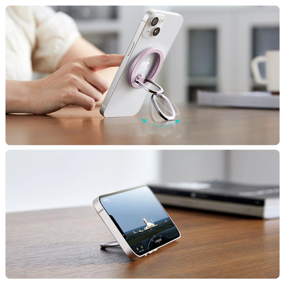 Hurtownia GSM - Uchwyt pe deget ESR Halolock MagSafe Phone Ring Stand Roz Pastel - ESR766 - {ean13} - Hurt