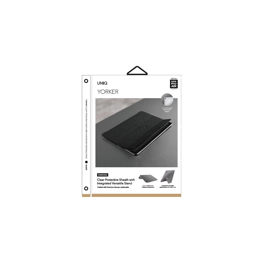 Hurtownia GSM - Etui UNIQ Yorker Kanvas Plus Apple iPad Air 10.5 2019 (3. generacji)/Pro 10,5" (2019) czarny/black - UNIQ126BLK - {ean13} - Hurt