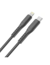 Hurtownia GSM - UNIQ Kabel MFI Flex USB-C-Lightning 18W nylonowy szary/charcoal grey - UNIQ127GRY - {ean13} - Hurt