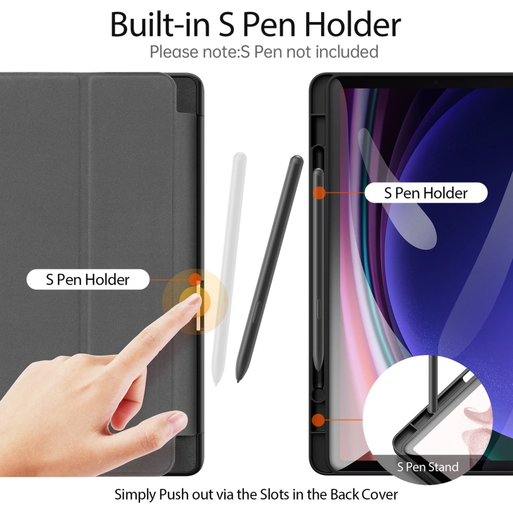 Hurtownia GSM - Etui Dux Ducis Domo Samsung Galaxy Tab S9 černé - DDS1989 - {ean13} - Hurt