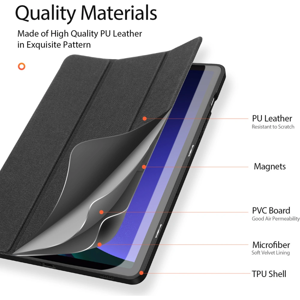 Hurtownia GSM - Etui Dux Ducis Domo Samsung Galaxy Tab S9 černé - DDS1989 - {ean13} - Hurt