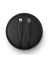 Hurtownia GSM - UNIQ kabel MFI Halo USB-C-Lightning 18W nylonowy zwijany 1,2m czarny/midnight black - UNIQ129BLK - {ean13} - Hurt