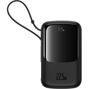 Hurtownia GSM - Powerbank Baseus QPow Pro+ 10000mAh 22.5W + cablu USB-C încorporat negru - BSU4873 - {ean13} - Hurt