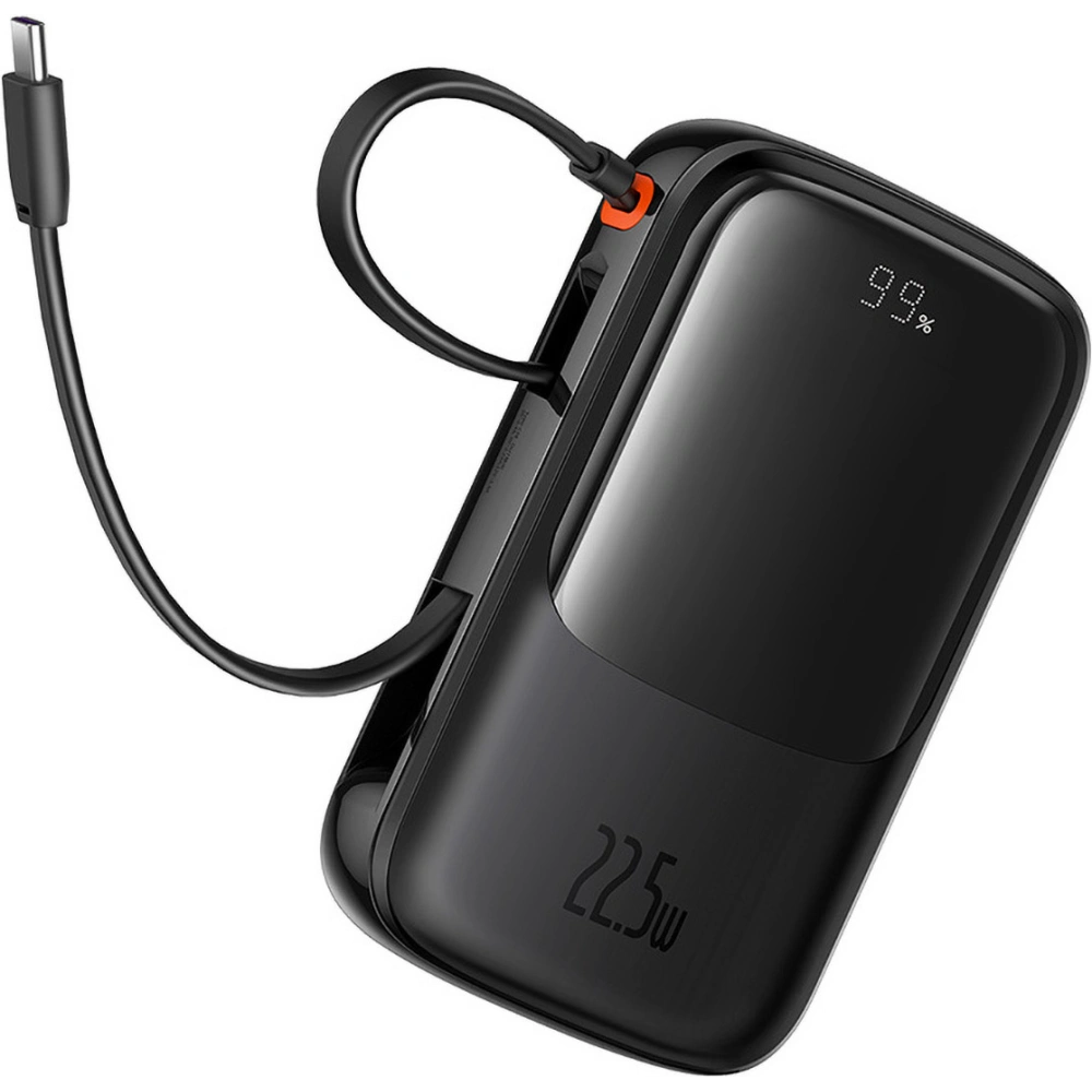 Hurtownia GSM - Powerbank Baseus QPow Pro+ 10000mAh 22.5W + integriertes USB-C-Kabel schwarz - BSU4873 - {ean13} - Hurt