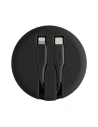 Hurtownia GSM - UNIQ kabel MFI Halo USB-C-Lightning 18W nylonowy zwijany 1,2m czarny/midnight black - UNIQ129BLK - {ean13} - Hurt