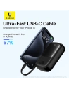 Hurtownia GSM - Powerbank Baseus QPow Pro+ 20000mAh 22.5W + beépített USB-C kábel fekete - BSU4874 - {ean13} - Hurt