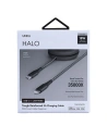 Hurtownia GSM - UNIQ kabel MFI Halo USB-C-Lightning 18W nylonowy zwijany 1,2m czarny/midnight black - UNIQ129BLK - {ean13} - Hurt