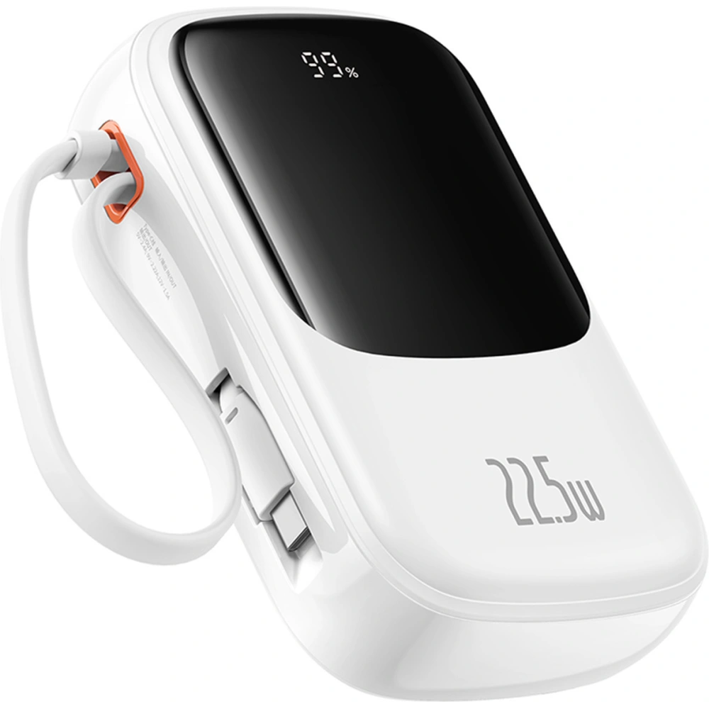 Hurtownia GSM - Powerbank Baseus QPow Pro+ 20000mAh 22.5W + integriertes USB-C-Kabel weiß - BSU4875 - {ean13} - Hurt